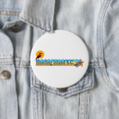 Badge Rond 10 Cm Île de chasse (En situation)