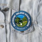 Badge Rond 10 Cm Île Mackinac SP (En situation)