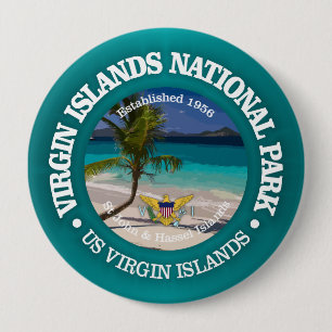 Badge Rond 10 Cm Îles Vierges NP2
