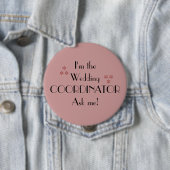 Badge Rond 10 Cm Im le coordonnateur de mariage (En situation)