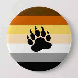 Badge Rond 10 Cm Indicateur de la fierté de l'ours
