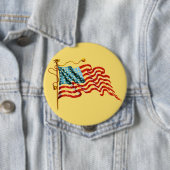 Badge Rond 10 Cm Indicateur Stars & Stripes - (En situation)