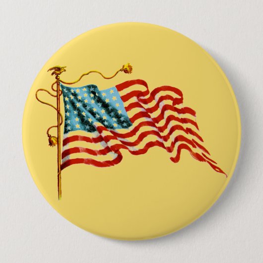 Badge Rond 10 Cm Indicateur Stars & Stripes - (Devant)