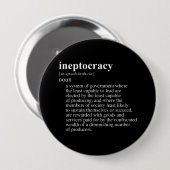 Badge Rond 10 Cm Ineptocracy Definition.png (Devant & derrière)