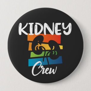Badge Rond 10 Cm Infirmière de dialyse du rein Nephrologie du rein