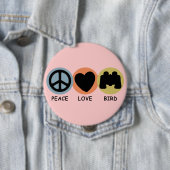 Badge Rond 10 Cm Inséparable de paix (En situation)