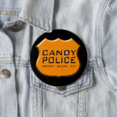 Badge Rond 10 Cm Insigne de la police de Candy (En situation)