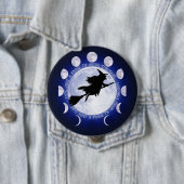 Badge Rond 10 Cm Insigne de phase de la sorcière (En situation)