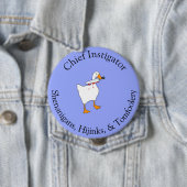 Badge Rond 10 Cm Instigateur de farces (En situation)