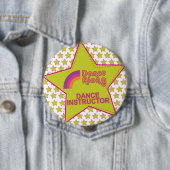 Badge Rond 10 Cm instructor_button de dancealong_star_dance (En situation)