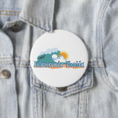Badge Rond 10 Cm Islamorada. (En situation)