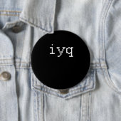 Badge Rond 10 Cm iyq (En situation)