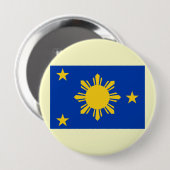 Badge Rond 10 Cm Jack naval les Philippines, Philippines (Devant & derrière)