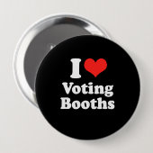 Badge Rond 10 Cm J'ADORE VOTER BOOTHS.png (Devant & derrière)