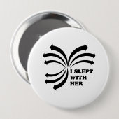 Badge Rond 10 Cm J'ai dormi avec elle (Devant & derrière)