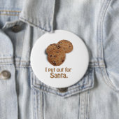 Badge Rond 10 Cm J'ai éteint pour Père Noël - .png (En situation)