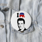 Badge Rond 10 Cm J'aime Arnold Schwarzenegger 1 (En situation)