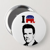 Badge Rond 10 Cm J'aime Arnold Schwarzenegger 1 (Devant & derrière)