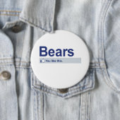 Badge Rond 10 Cm J'aime des ours (En situation)