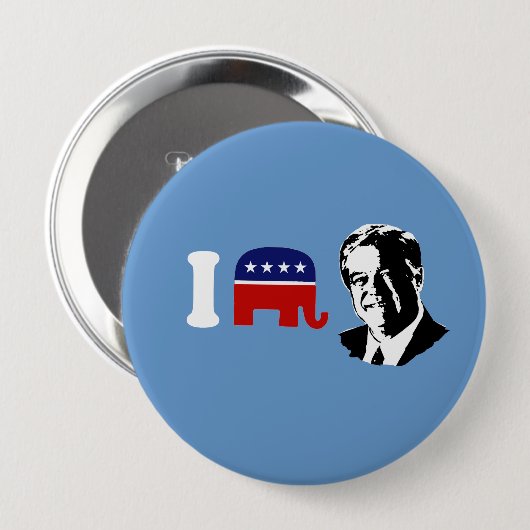 Badge Rond 10 Cm J'Aime Haley Barbour (Devant & derrière)