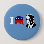 Badge Rond 10 Cm J'Aime Haley Barbour (Devant)