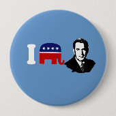 Badge Rond 10 Cm J'aime John Boehner (Devant)