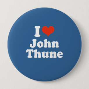 BADGE ROND 10 CM J'AIME JOHN THUNE