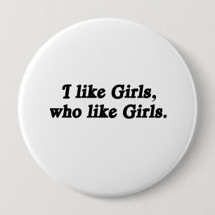 Badge Rond 10 Cm J'aime les filles