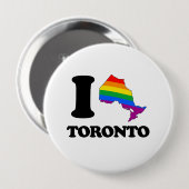 BADGE ROND 10 CM J'AIME TORONTO GAI - .PNG (Devant & derrière)