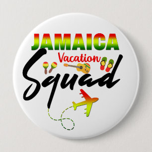 Badge Rond 10 Cm Jamaïque Vacation Squad Group Correspondance Regga