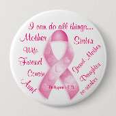 Badge Rond 10 Cm Je peux faire toutes les choses Personnaliser sur (Devant)