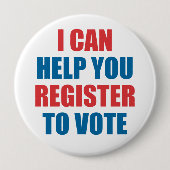 BADGE ROND 10 CM JE PEUX VOUS AIDER À VOTER (Devant)