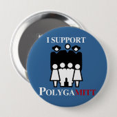 Badge Rond 10 Cm Je soutiens Polygamitt.png (Devant & derrière)