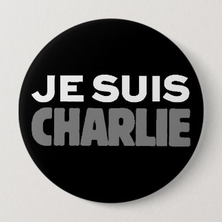 Badge Rond 10 Cm Je Suis Charlie - je suis noir de Charlie