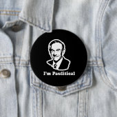 BADGE ROND 10 CM JE SUIS PAULITIQUE (En situation)
