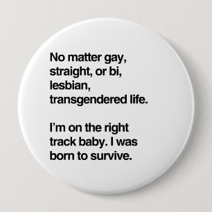Badge Rond 10 Cm Je suis sur le bébé de bon chemin