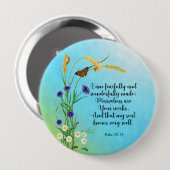 Badge Rond 10 Cm Je suis terriblement et merveilleusement fait (Devant & derrière)