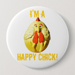 Badge Rond 10 Cm Je suis un bon poussin