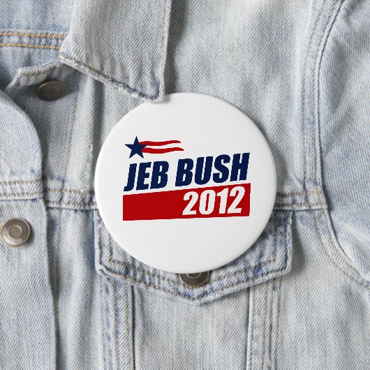 BADGE ROND 10 CM JEB BUSH 2012 (En situation)