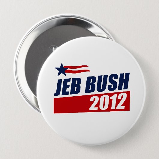 BADGE ROND 10 CM JEB BUSH 2012 (Devant & derrière)