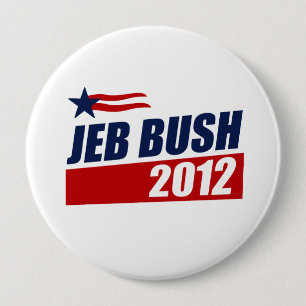 BADGE ROND 10 CM JEB BUSH 2012