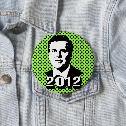 Badge Rond 10 Cm Jeb Bush 2012 (En situation)