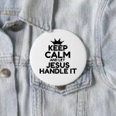 BADGE ROND 10 CM JESUS (En situation)