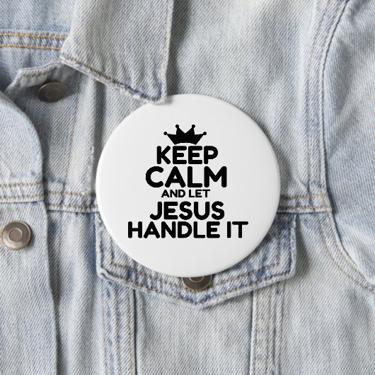 BADGE ROND 10 CM JESUS (En situation)