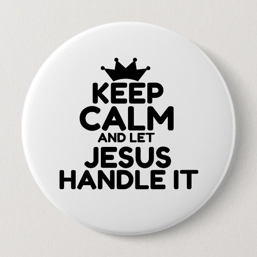 BADGE ROND 10 CM JESUS (Devant)