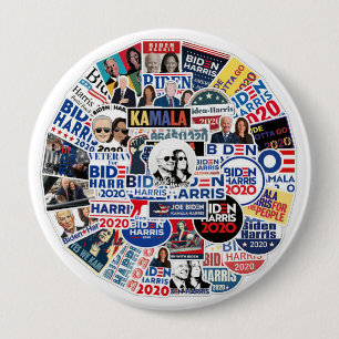 Badge Rond 10 Cm Joe Biden et Kamala Harris 2020
