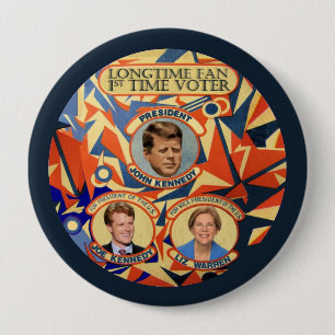 Badge Rond 10 Cm Joe Kennedy pour le président 2016