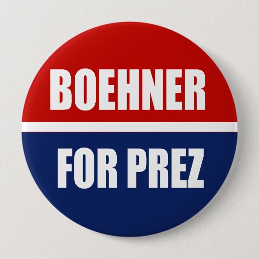 BADGE ROND 10 CM JOHN BOEHNER 2012 (Devant)