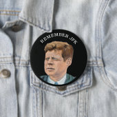 Badge Rond 10 Cm John F. Kennedy 1917-1963 (En situation)