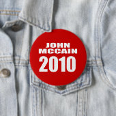 BADGE ROND 10 CM JOHN MCCAIN AU SÉNAT (En situation)